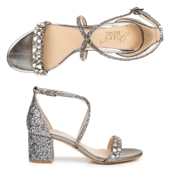 Jewel Badgley Mischka- Women's Claudia Embellished Sandal - Picture 4 of 12